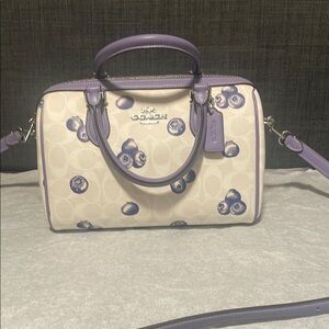 NWOT COACH BLUEBERRY ROWAN SATCHEL
